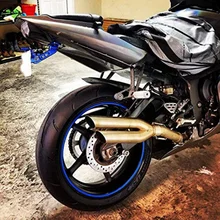 Мотоцикл Универсальный практичный Регулируемый тег Номерного Знака Держатель креативный авиационный светодиодный задний фонарь кронштейн