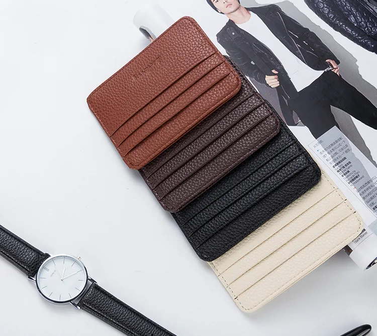 

1 Pcs Card Holder Slim Bank Credit Card ID Case Bag Wallet Money Slots Plastic Sleeves Business Card Stand Without Tag