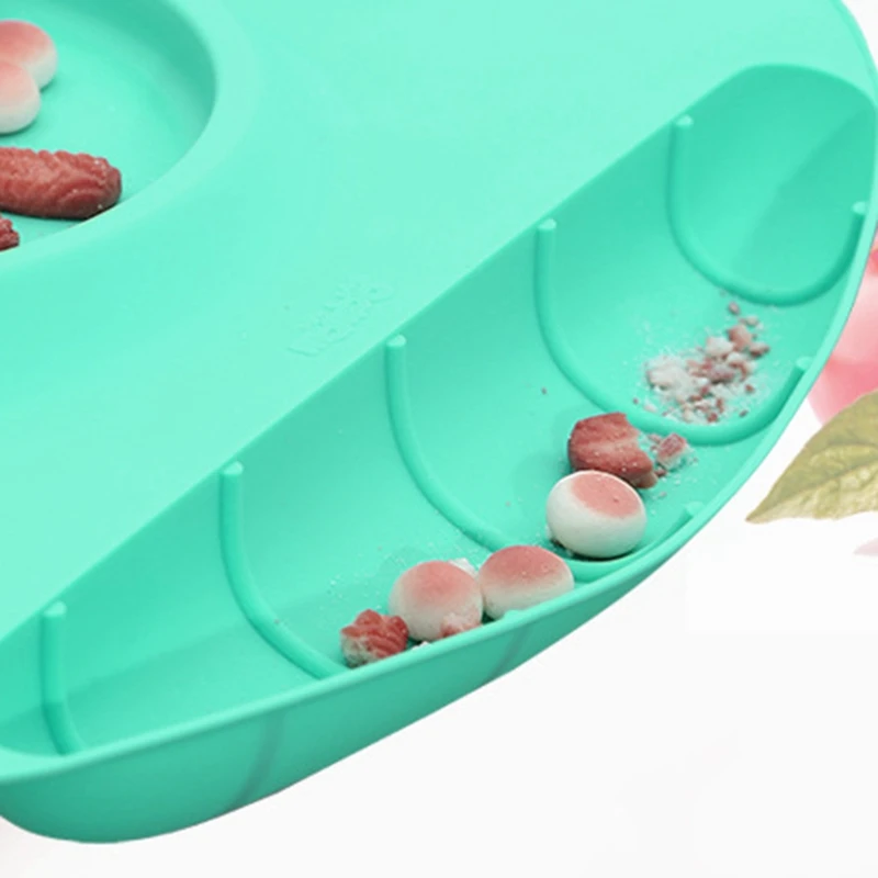 NEW-1Pcs, силиконовый детский коврик, тарелка для кормления, поднос, тарелка, детская тарелка для еды, силиконовая присоска, обеденный стол, подстилка для детей