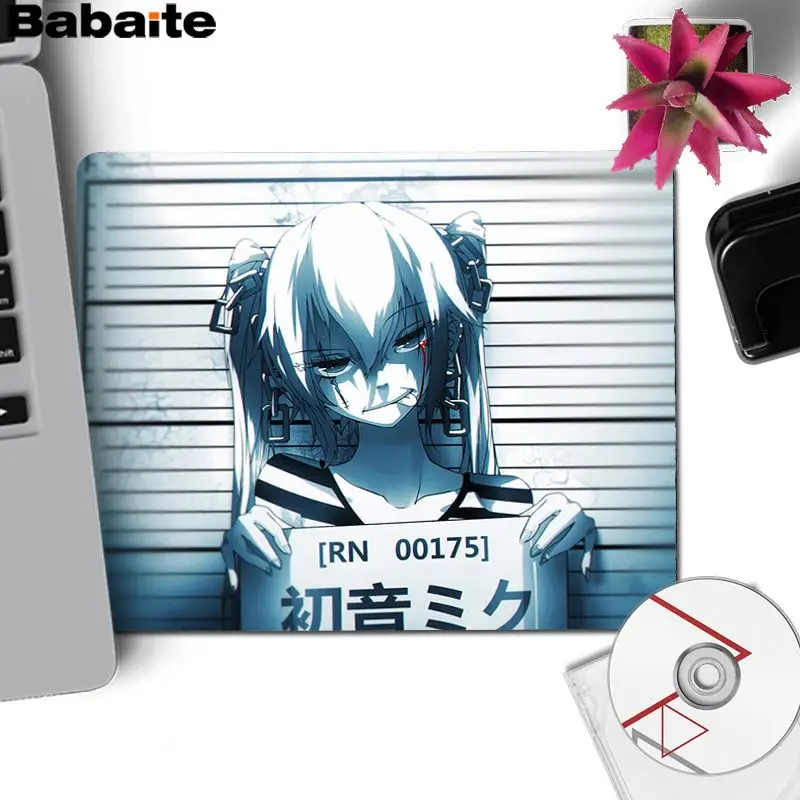 Lock Edge25x29cm Babaite высокое качество Hatsune Miku индивидуальные коврики для мыши компьютерный Аниме Коврик для мыши и ноутбука большой коврик для мыши - Цвет: Lock Edge25x29cm