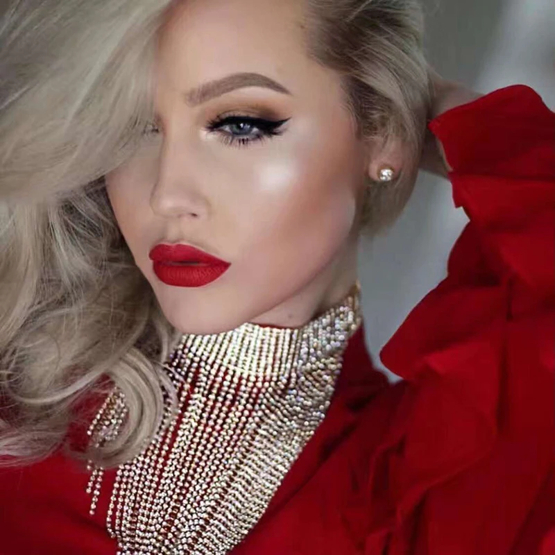 Цепочка чокер Женская Длинная с бахромой модное роскошное пикантное ожерелье