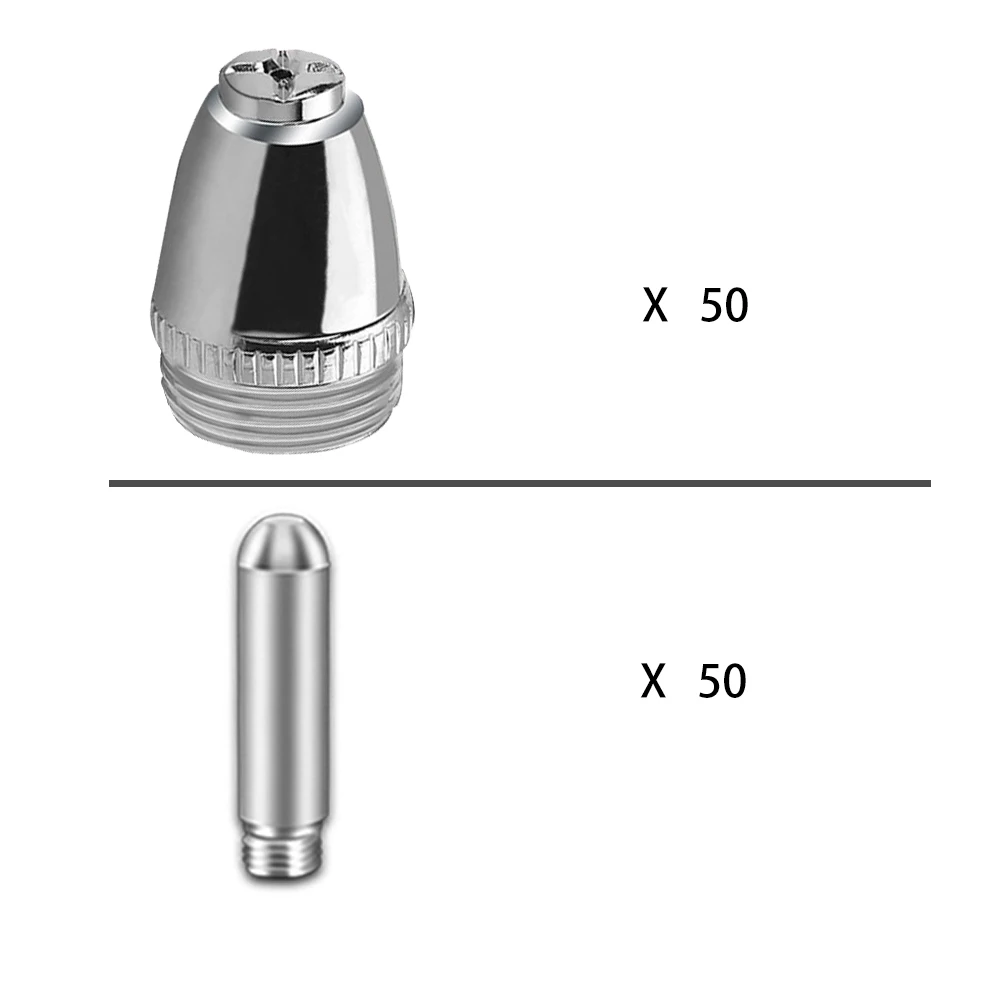 100 pcs Plasma Cutter Consumable Nozzles Tips Electrodes Cutting Burner Consumables Kit Suit For AG60 WSD60 SG55 lead free solder paste