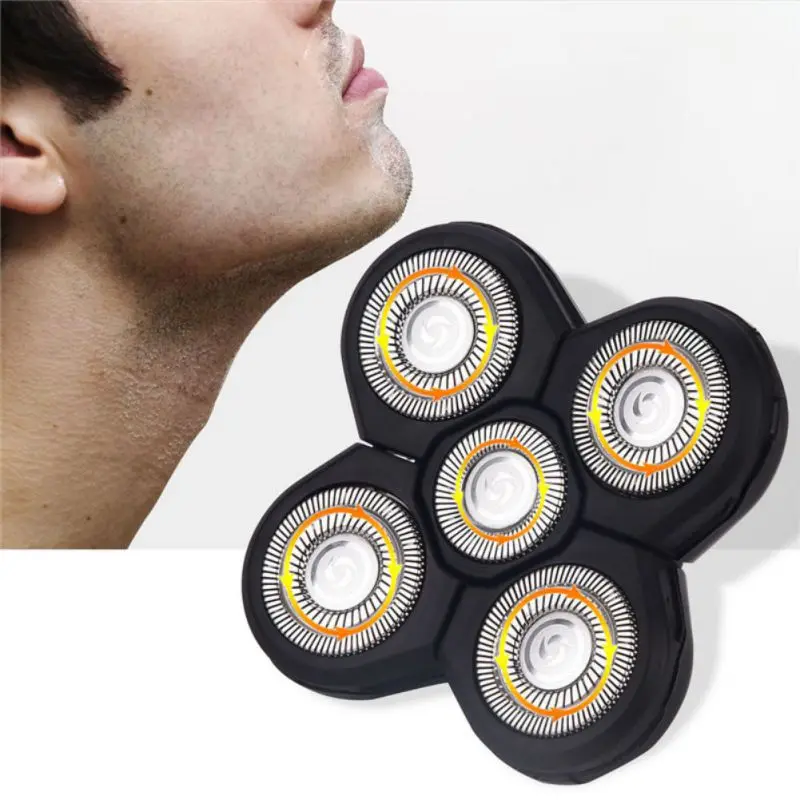 

For KM-1000 Electric Shaver 5D Independent Floating 5 Cutter Head Shaver Head Waterproof Stainless Steel Razor Blade Shaver Head