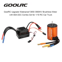GoolRC обновленный водонепроницаемый 3650 3900KV бесщеточный мотор с 60A ESC комбо набор для 1/10 RC автомобиль грузовик RC запчасти игрушки подарок