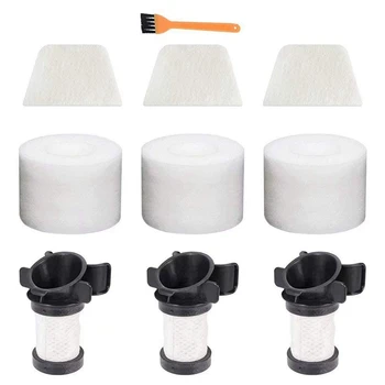 

3 HEPA Filter,3 Foam and 3 Felt Filter Kits,1 Brush,for Shark ION Flex DuoClean X30 X40 F60 F80 IF200 IF201 XPREMF100