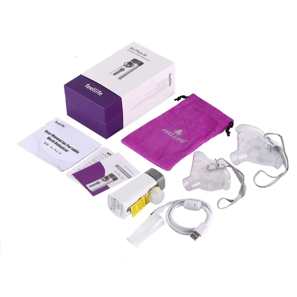 USB Charging Air Plus III Nebulizer for Children Adult Inalador Nebulizador Inalador Portatil USB Medical Equipment Nebulizer