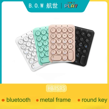 B.O.W Portable Slim Mini Number Pad, 22 Keys Bluetooth Wireless USB Numeric Keypad Keyboard for Laptop