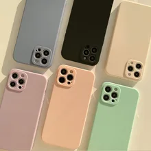 

6 Colors Plain Case Cover For iPhone 13 13mini 13Pro 13ProMax 12 12mini 12Pro 12ProMax 11 11Pro 11ProMax 7 8 8Plus X XSMAX XR