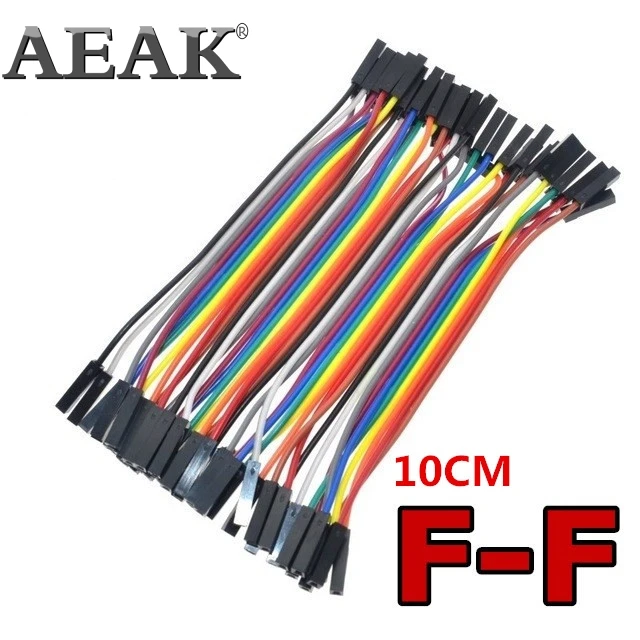 AEAK 40 шт Dupont 10 см женский (F-F) Соединительный провод ленточный кабель | Электронные