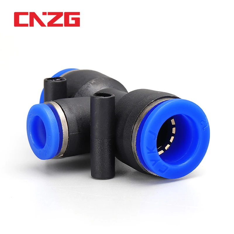 PE pxg 4-16MM Laser level Pneumatic Fitting For Push In 3-Way Plastic Pipe Air/Water Hose and Tube Connector Quick selection