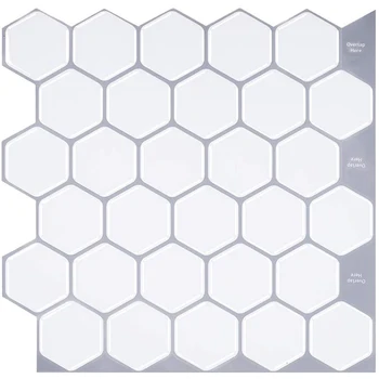 

Peel And Stick Kitchen Backsplash Tiles,Paste Wall Tiles,Decorative Tiles For Kitchen Or Bathroom Peel,3D Wall Tile 5Pcs