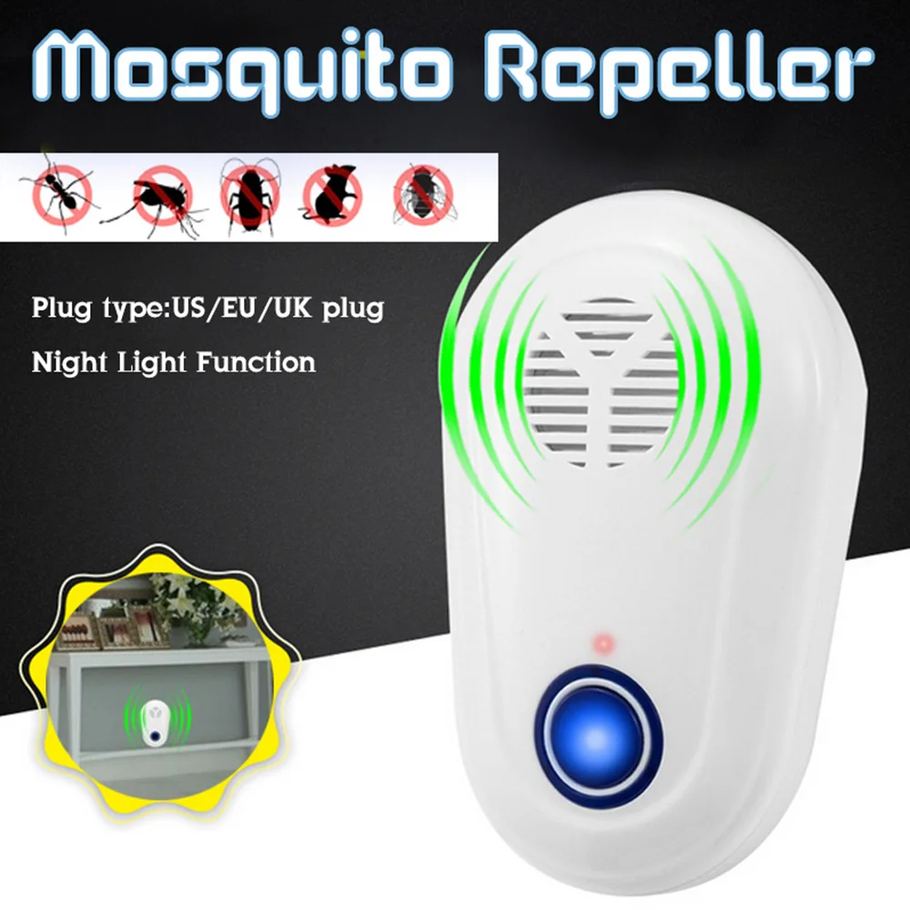 NEW Home Garden Electric Ultrasonic Mosquito Repellent Spider Deterrent Pest Control