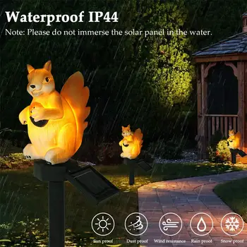 

Squirrel Shape Solar Powered LED Lawn Light Outdoor Waterproof LED Stake Lamp Garden Patio Pathway LED Solar Light Lawn Lamps