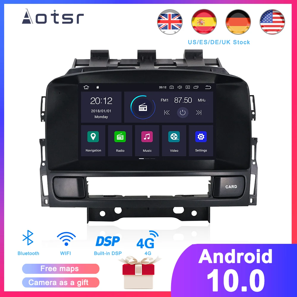 DSP Android 10 0 Автомобильная фотомагнитола для Opel Astra J 2010-2013 автомобильная