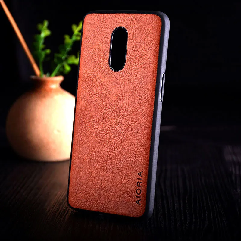 Чехол для Oneplus 6 6T 7 pro роскошный винтажный кожаный силиконовый чехол с текстурой