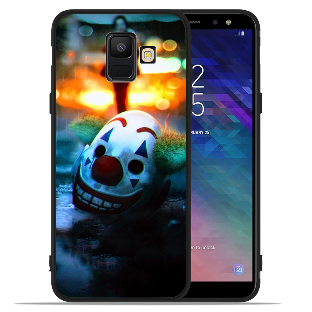 Джокер клоун плохой человек чехол для телефона для samsung Galaxy J8 J2 J4 J6 Plus J3 J5 J7 черный чехол Etui
