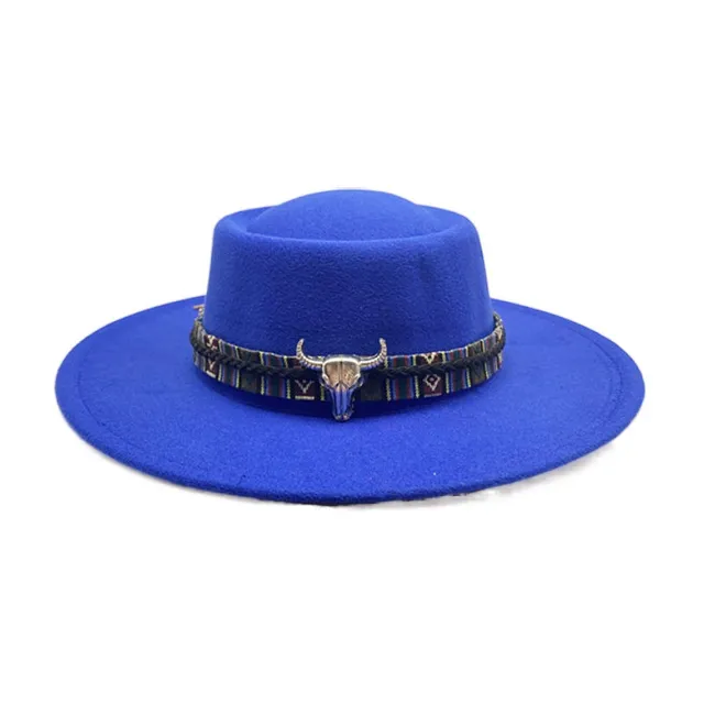 Women Retro Felt Panama Hat with Ngau 