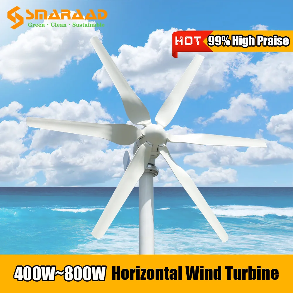 US $182.50 Poland Warehouse Fast Delivery 800w Free Energy 12v 24v Wind Turbine Generator With PWM Controller For Home Farm Street Lamps