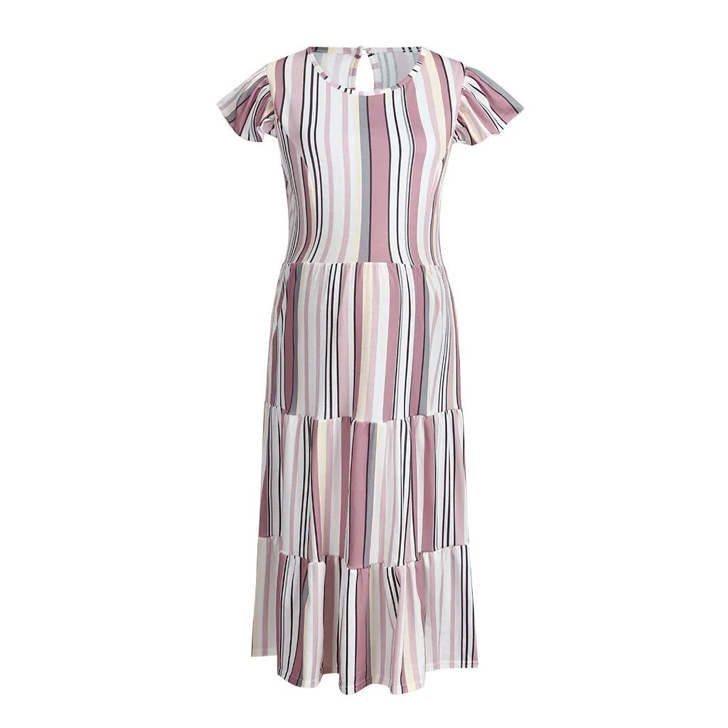 Одежда для беременных; Vestido Gravida; женское платье с коротким рукавом для беременных; Летнее Длинное Платье в полоску в стиле пэчворк