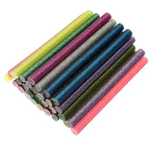 30 шт./лот, 7*100 мм, цветной, яркий, смешанный цвет, термоплавкий клей-карандаш, мобильный, красивый, сделай сам, инструменты, очень вязкие, клейкие Полоски