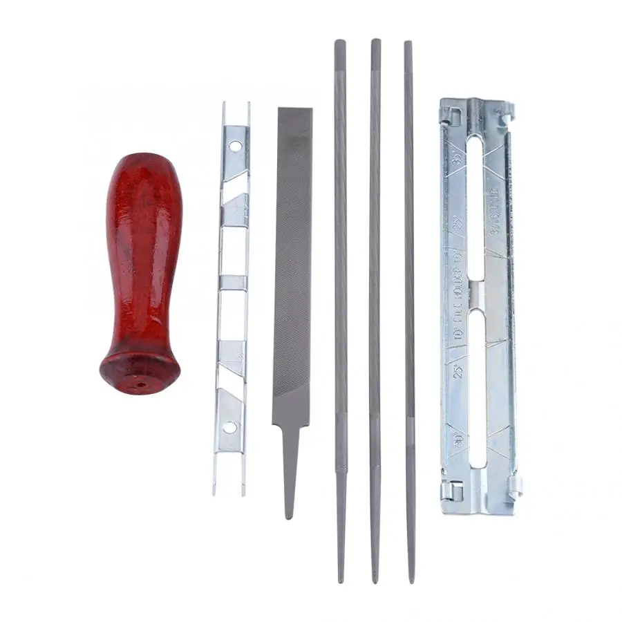 8pcs Chainsaw Sharpening Kit Chainsaw Sharpener File Guide Bars Depth