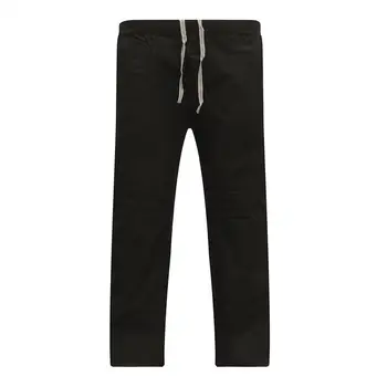 

Men Solid Color Loose Drawstring Sports Yoga Pants Straight Wide Leg Sweatpants