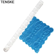 TENSKE Pastic антипригарное помадка Скалка Инструмент Портативный рельефный Скалка Сердце шаблон помадка, кондитерские изделия украшения торта инструмент