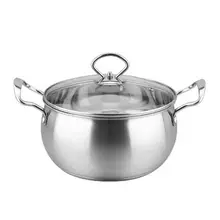 Из нержавеющей стали суп горшок молоко горшок антипригарный горшок детское питание Дополнение кастрюля для индукционной плиты газовая плита использовать кухонный горшок Hotpot