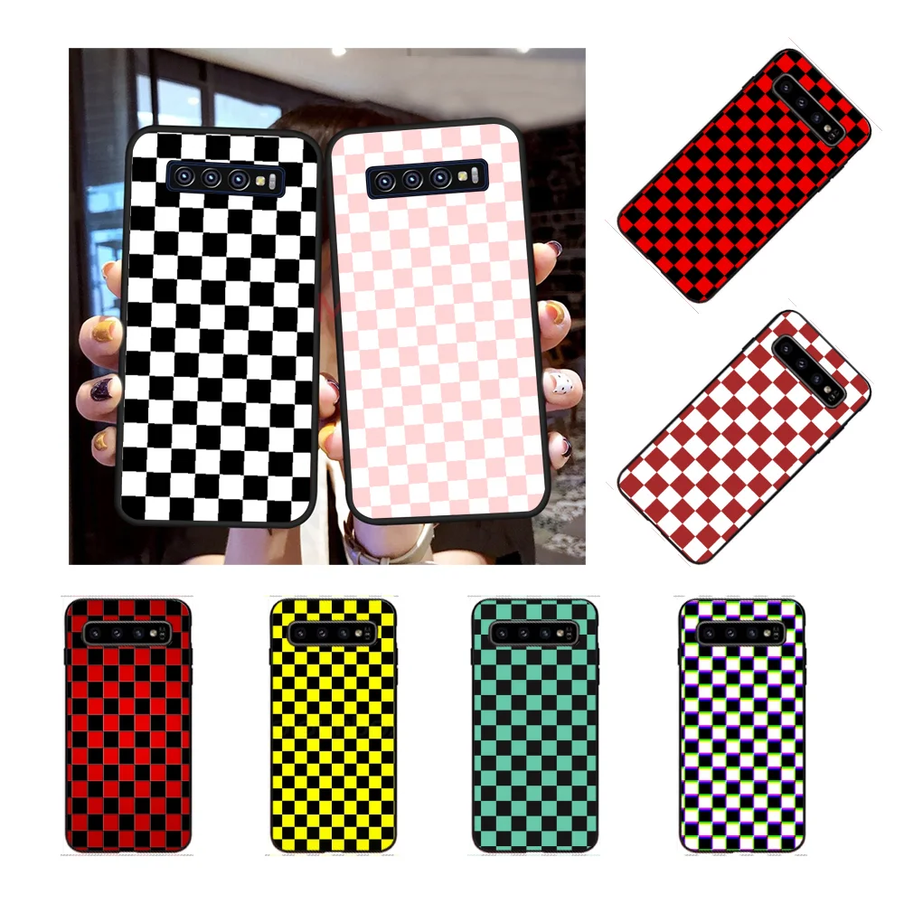 NBDRUICAI клетчатый чехол для телефона Samsung S9plus S5 S6 edge plus S7 S8 S10 E S10plus | Мобильные