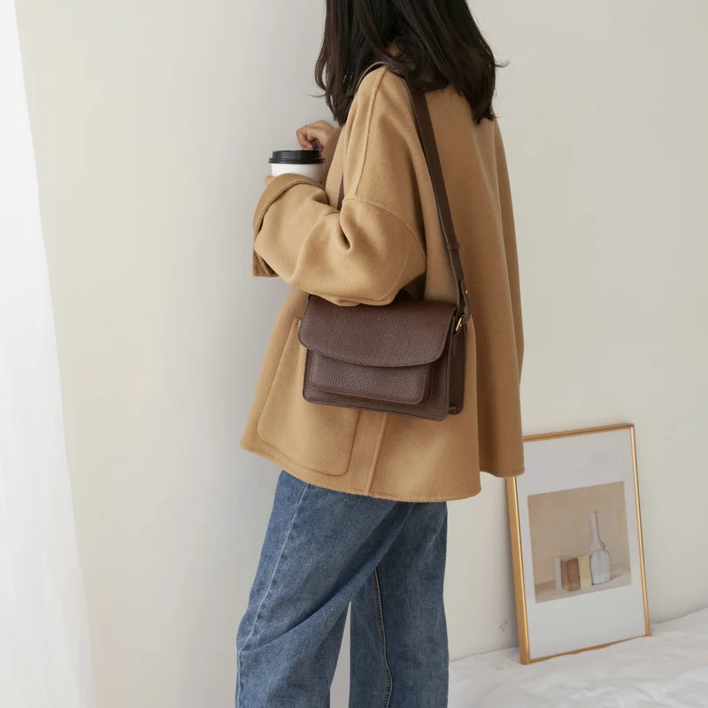 

new shoulder bags luxury famous brand genuine leather crossbody bags for women oragan Bag fashion bag ladies messenger bags 2019