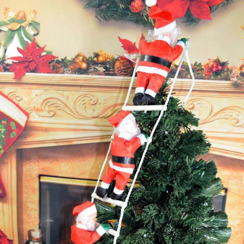 Рождественское украшение, лестница для скалолазания, Санта Клаус, Рождественская кукла, Рождественская елка, подвесное украшение, подарки на год