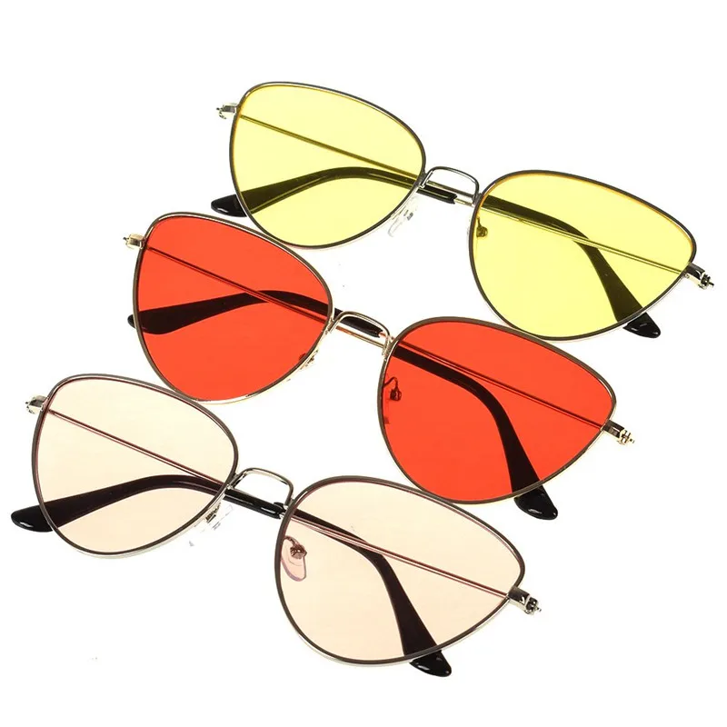 Модные трендовые новые Cateye Солнцезащитные очки женские винтажные градиентные очки ретро солнцезащитные очки «кошачий глаз» женские очки для мужчин и женщин