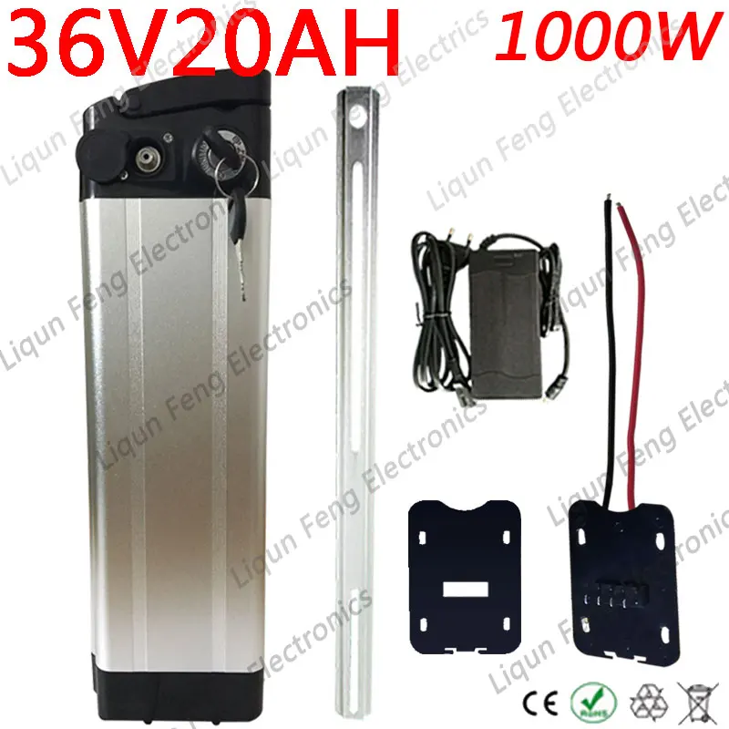 36V 1000W 500 ваттовый мотовелосипед Батарея е байка 36В 8AH 9AH 10AH 11AH 12AH 13AH 14AH 15AH 18AH 20AH
