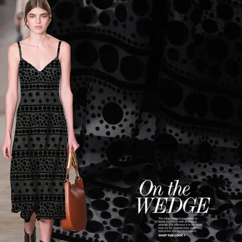 

19 Autumn New 114cm Wide 8 Momme Burnout Brand Coral Fleece Fabric for Women Cheongsam Fashion Cloth Diy Sewing Free Shipping