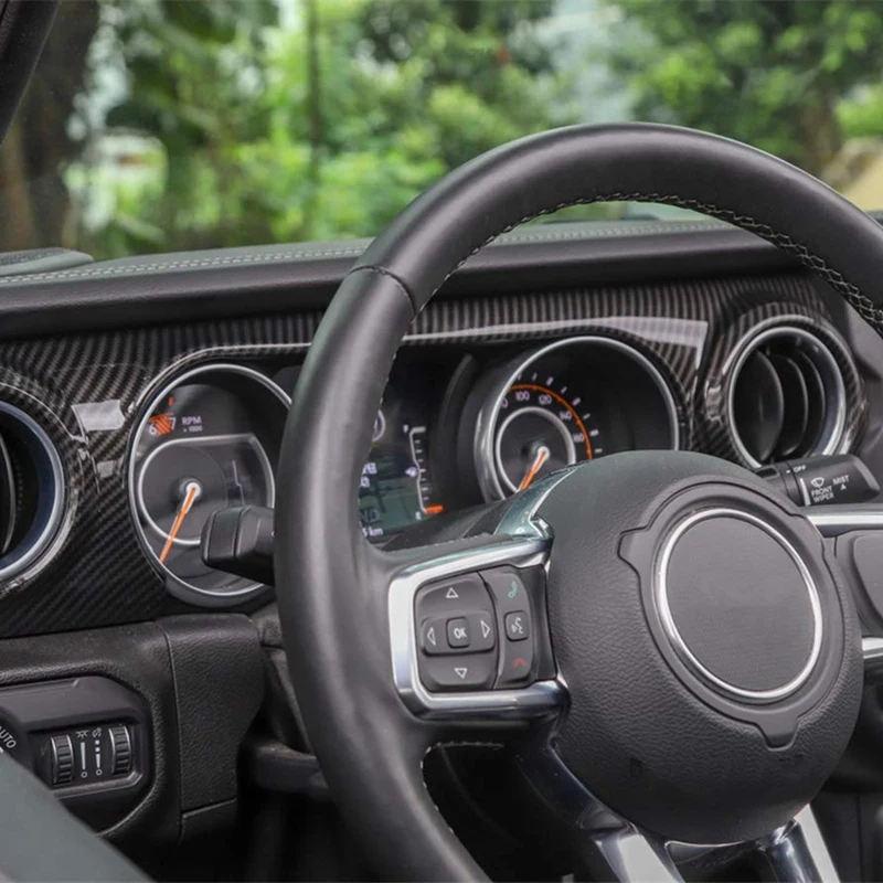 Автомобильный Центр консолей Декоративные наклейки для Jeep Wrangler JL крышка консоли приборной панели накладка наклейки автомобильные аксессуары