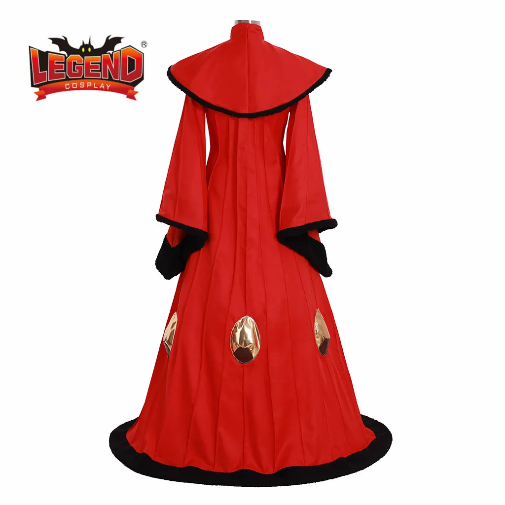 The Phantom Menace Cosplay Queen Padme Amidala Dress Costume Red Dress