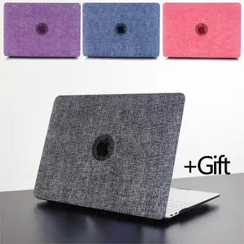 

Denim Laptop Case For MacBook Air 13 Air Pro Retina 11 12 13 15 inch Touch Bar for macbook Pro 13 inch Touch ID + Keyboard Cover