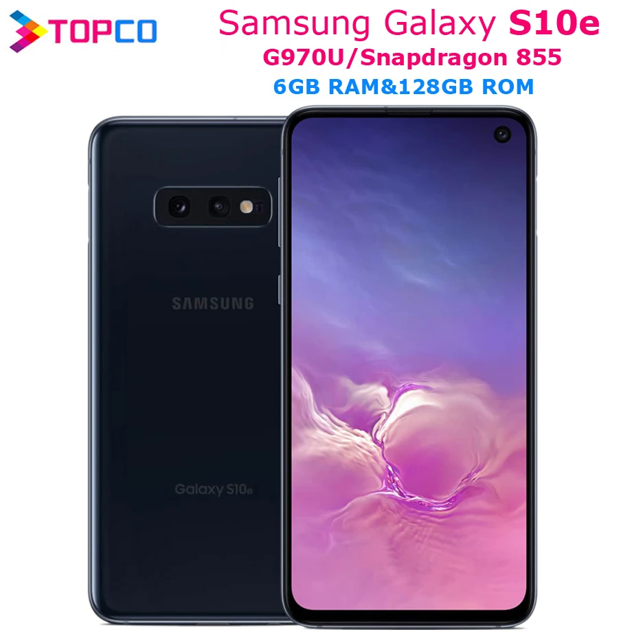 Samsung Galaxy S10e G970U,, LTE, Android, мобильный телефон Snapdragon 855, четыре ядра, 5,8 дюймов, 16 МП и 12 МП, 6 ГБ ram, 128 ГБ rom, NFC