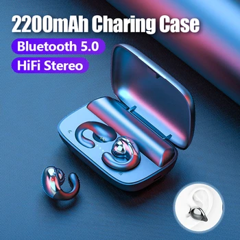 

Bone Conduction TWS Wireless Headphone With Microphone Sports Waterproof Bluetooth Earphone 5.0 Stereo Earbuds Headset For Phone