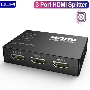 

1080P Video 5 in 1 out HDMI Switch box Adapter with IR Remote HDMI Splitter selector 5 Port for Computer HDTV DVD PS3 Projector
