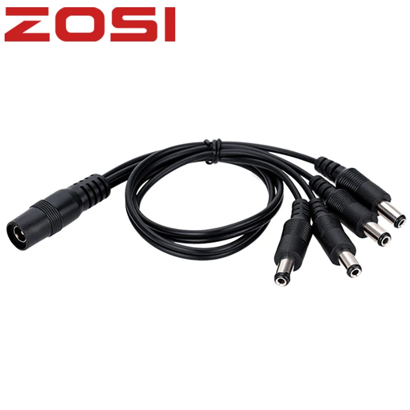  ZOSI DC 1 To 4 Power Splitter Cable BNC Connector Cable for CCTV Kit Security Cameras Video Surveil - 32482970385