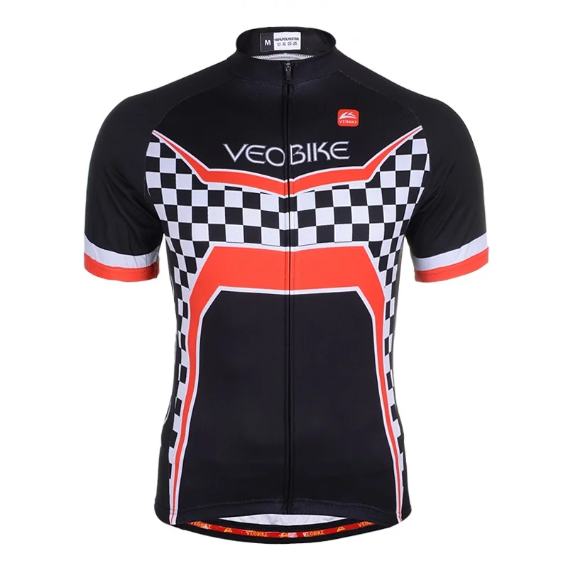 black Горячая Pro Team Skinsuit Лето короткий рукав Велоспорт Джерси Мужская одежда для велосипеда MTB велосипед рубашка велосипедные топы силиконовые Нескользящие - Цвет: black