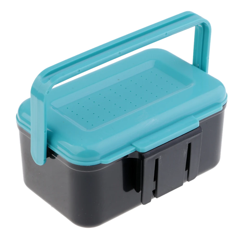 Live Bait Box Set Earthworm Red Worm Lure Bait Holder Waist Box Portable