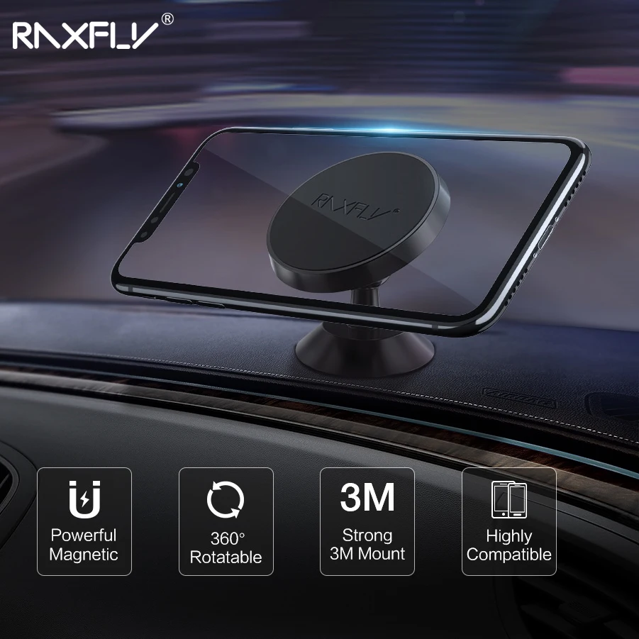 RAXFLY Magnetische Auto Halter Stehen Auto Magnet GPS Handy Auto Halter Für iPhone XS Max XR XS X 8
