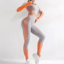 LANTECHWomen, комплекты для йоги, тренажерного зала, фитнеса, атлетических, 2 шт., спортивные костюмы, набор, брюки, леггинсы, спортивная одежда, леггинсы, бесшовные спортивные рубашки