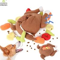 Plush Pet Dog Snuffle Toy Pet Interactive Puzzle Feeder Food Training Iq Dog Chew Squeaky Toys Cute Animal Activity Treat Game 1