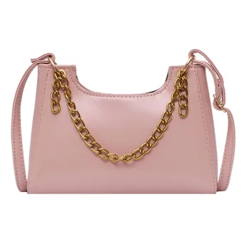 

Women New PU Leather Solid Color Crossbody Bag Fashionable Middle-sized Shoulder Bag Stylish Casual Handbag for Ladies