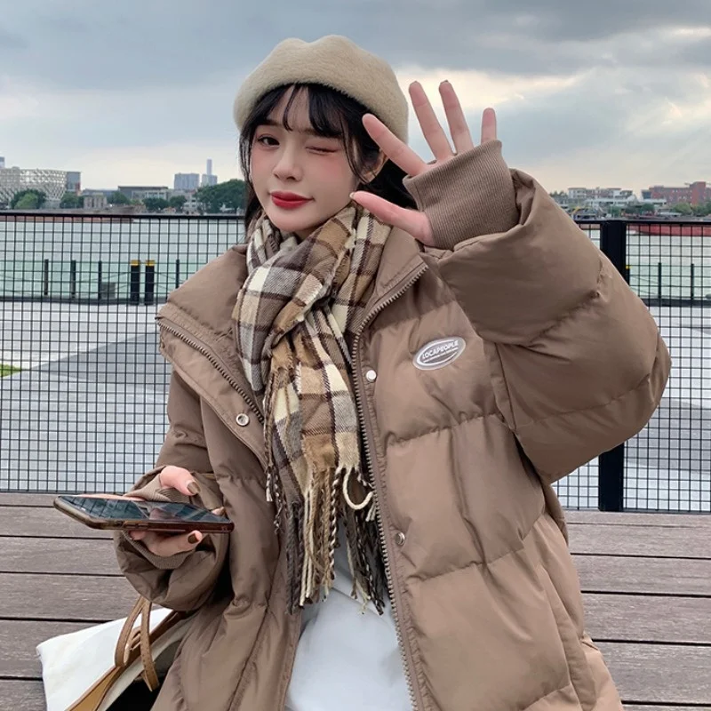 Parka Women Autumn And Winter Thickened Cotton Jacket Women's 2021 New Korean Loose Age Reducing Down Coat | Женская одежда