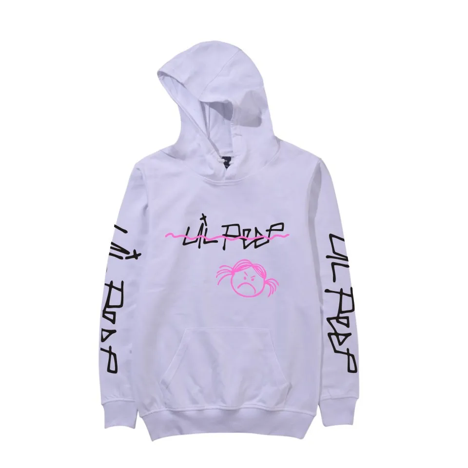 Тренд подростка Lil Peep для моды и личности с капюшоном пуловер с капюшоном для мужчин и женщин