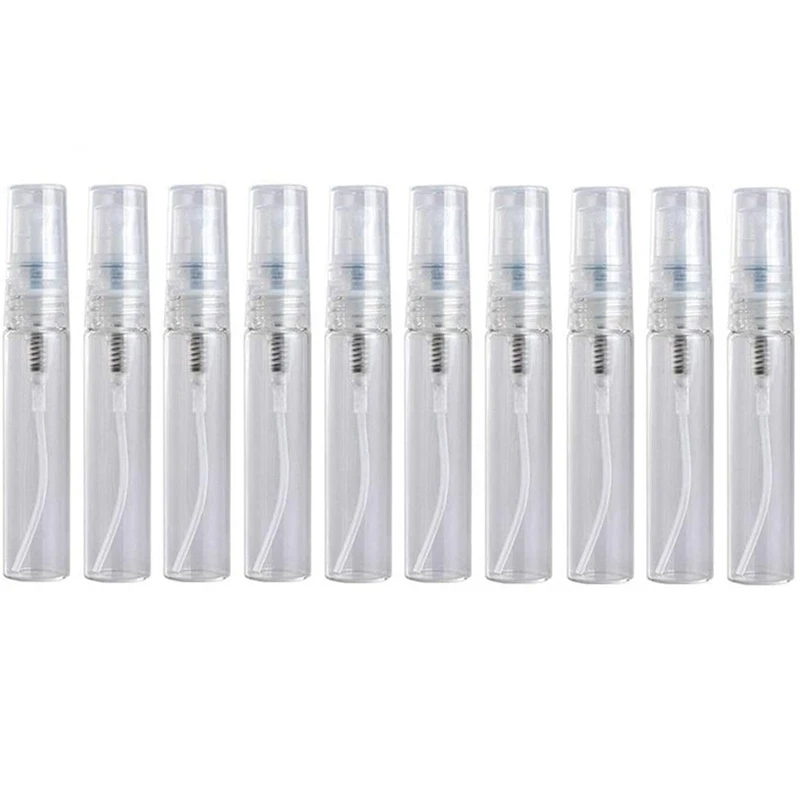 

100Pcs / Lot 4Ml Small Round Plastic Container Perfume Bottle Atomizer Empty Cosmetic Container For Sample